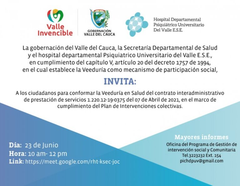 Convocatoria Veeduria 2021