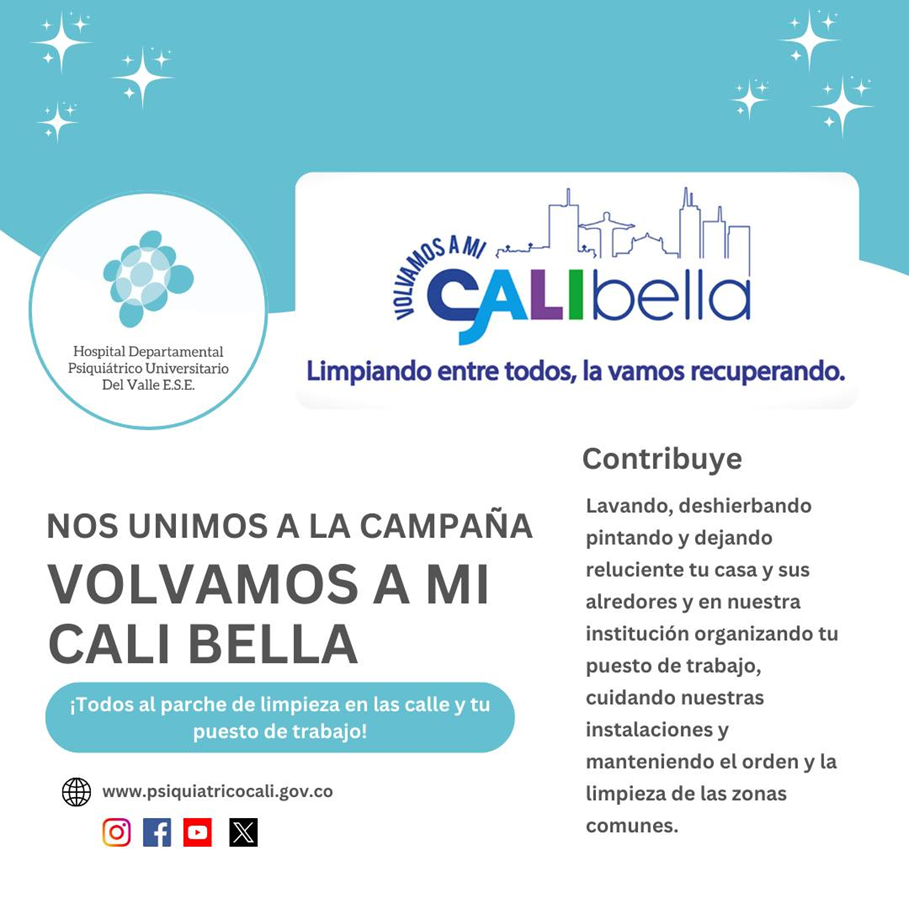 Nos unimos a la campaña «Volvamos a mi cali bella»