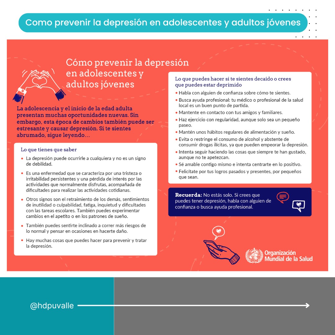Material informativo del Hospital Departamental Psiquiátrico Universitario del Valle