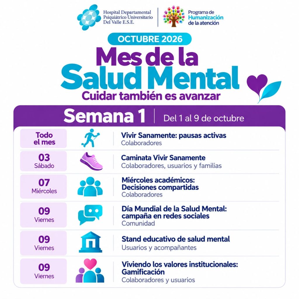 Mes de la Salud Mental semana 1