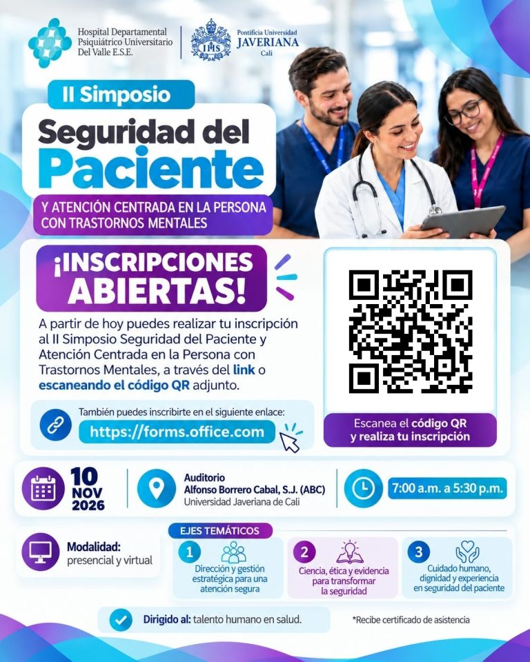 Inscripciones Abiertas Seguridad del Paciente